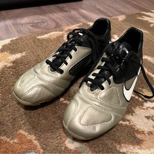 Nike Black and Gold CTR360 Soccer Cleats